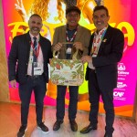 Saulo Santos, secretário de São Luís, Paulinho, secretário de Turismo de Paraty, e Alexandre Pereira, secretário de Turismo de Fortaleza