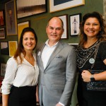 Fernanda Costa, do Four Seasons Lisboa, Danielle Andreazzi, da PrimeTour, e Guilherme Costa, Four Seasons Lisboa