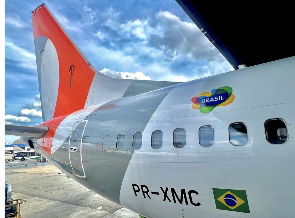 Gol começa atualizar a Marca Brasil em suas aeronaves 5A997D52-C9A9-4686-9E01-8FBF68D513DC