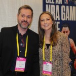 Alexandre Badial, da New Age, e Danielle Pechous, do Orlando Magic