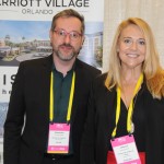 Alexandre Badial, da New Age, e Jessica Sherbert, do Courtyard at the Marriott Village