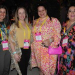 Andrea Gabel, de St. Pete, Stefanie Zinke, do Visit Tampa Bay, Rafaela Brown, do Visit Florida, e Claudia Cajal, do Visit Florida