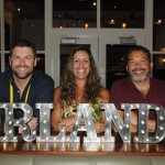 Bruno Delfini, da BWT, Christina Márfara, da FRT, e Jorge Souza, da Orinter