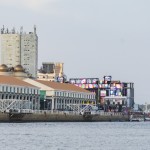 Vista para o palco do Marco Zero