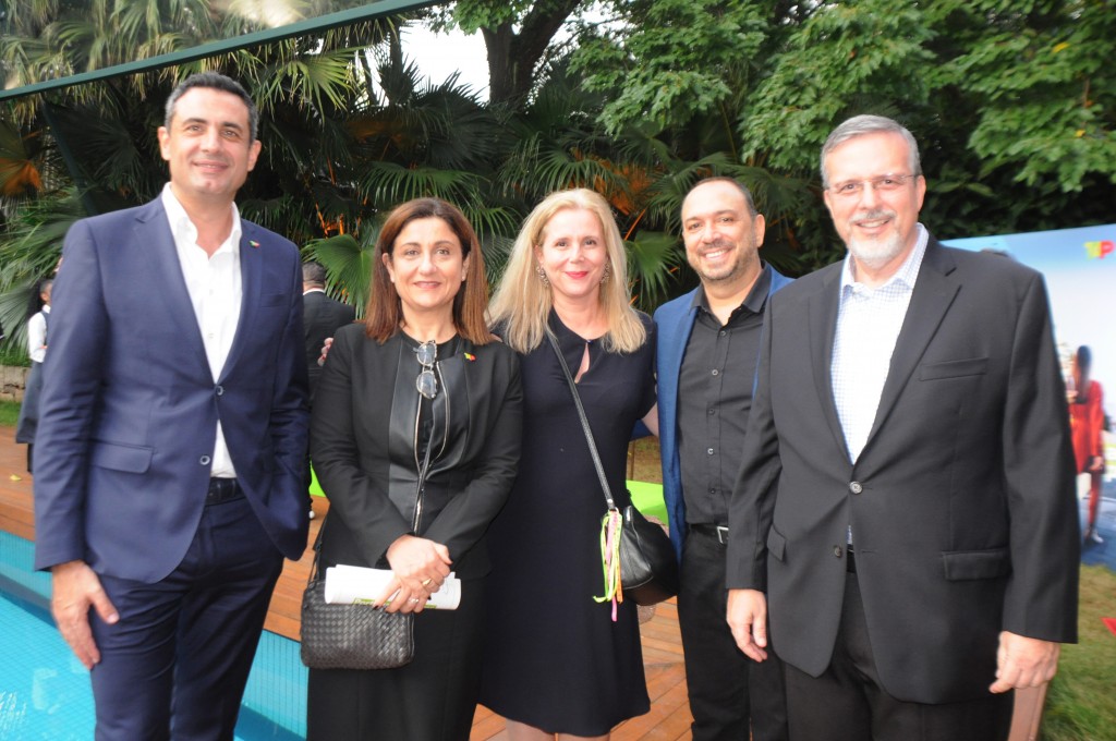 Carlos Antunes, Christine Ourmières-Widener, Rita Tamanini, Rogerio Carvenale e Antonio Jorge, da TAP