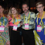 Christina Márfara, da FRT, Mariana Sylos, da Diversa Turismo, Alexandre Badial, da New Age, e Barbara Picolo, da ETS