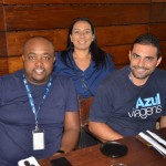Marcelo Barboza, Vanessa Silva e Alexandre Silva, da Azul Viagens