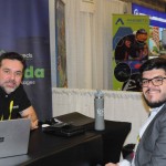 Fabio Thimotheo, da Arkbeds, e Paulo Biondo, da Azul Viagens