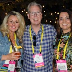 Janette Carter, Patrick Harrison e Elisa DeBernardo, do Visit Tampa Bay