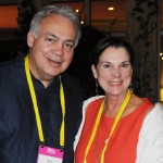 Milton Segarra, do The Palm Beaches, Dana Young, CEO do Visit Florida