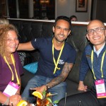 Savy Grant, do Attractions4us, Fred Santos, do GetYourGuide, e Gabriel Martinez, do Brightline