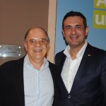 Victor Hugo, da CI, com Carlos Antunes, da TAP