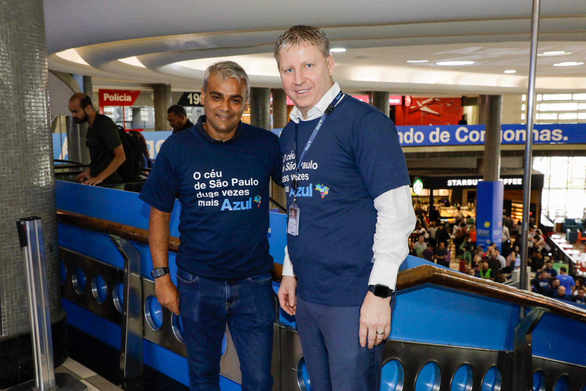 Abhi Shah e John Rodgerson, da Azul Abhi Shah e John Rodgerson, da Azul