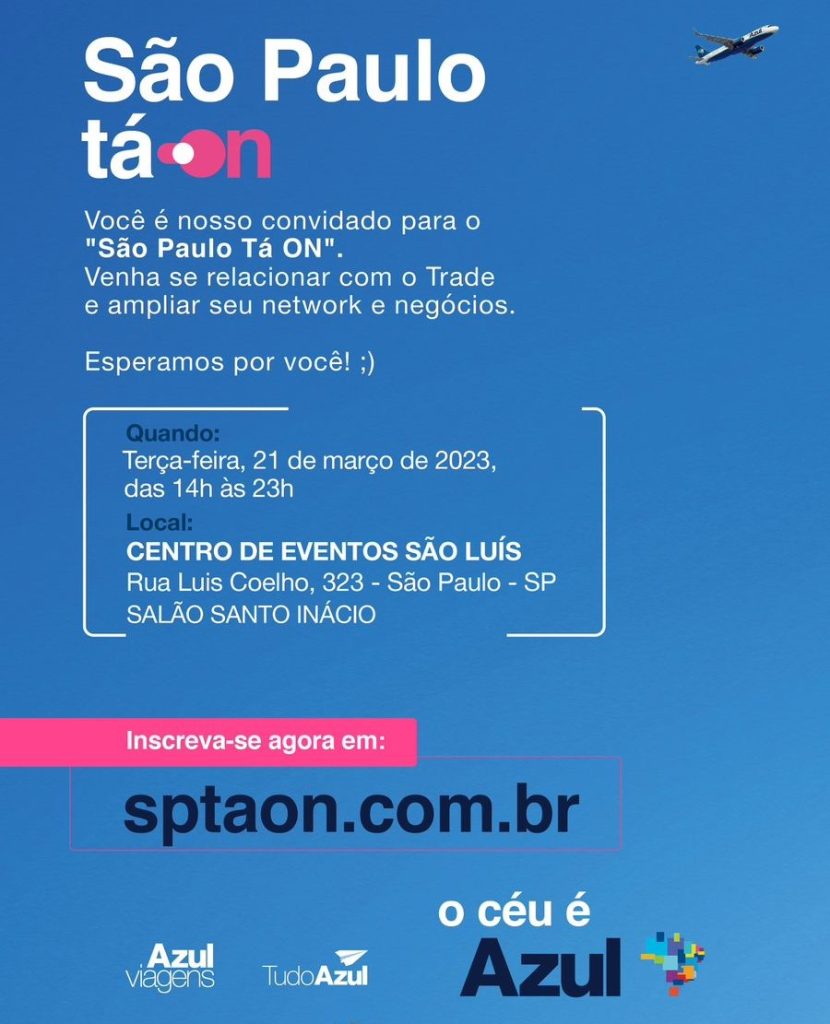 Azul Viagens capacitará 500 agentes de viagens em São Paulo