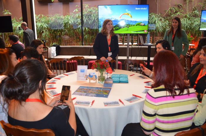 Além das rodadas, os agentes também participaram de workshops sobre o destino Além das rodadas, os agentes também participaram de workshops sobre o destino
