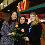 Ana Cazelato, do Rio de Janeiro, entre Luciana de Lamare, e Tatiana D'Angello, da FC&VB-RJ