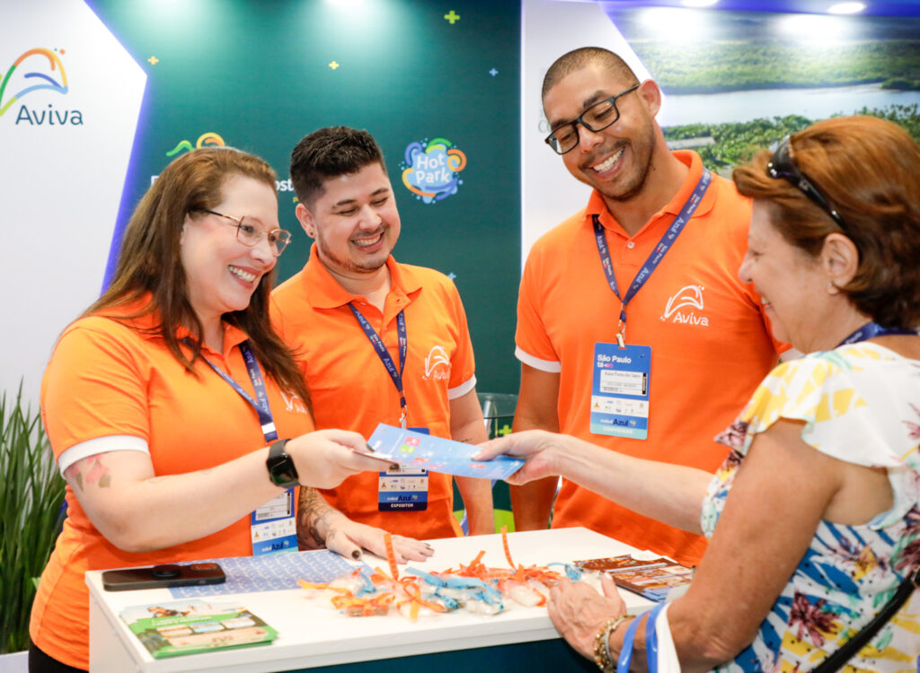 Ana Lúcia, César Luiz e Acácio Pereira, da Aviva