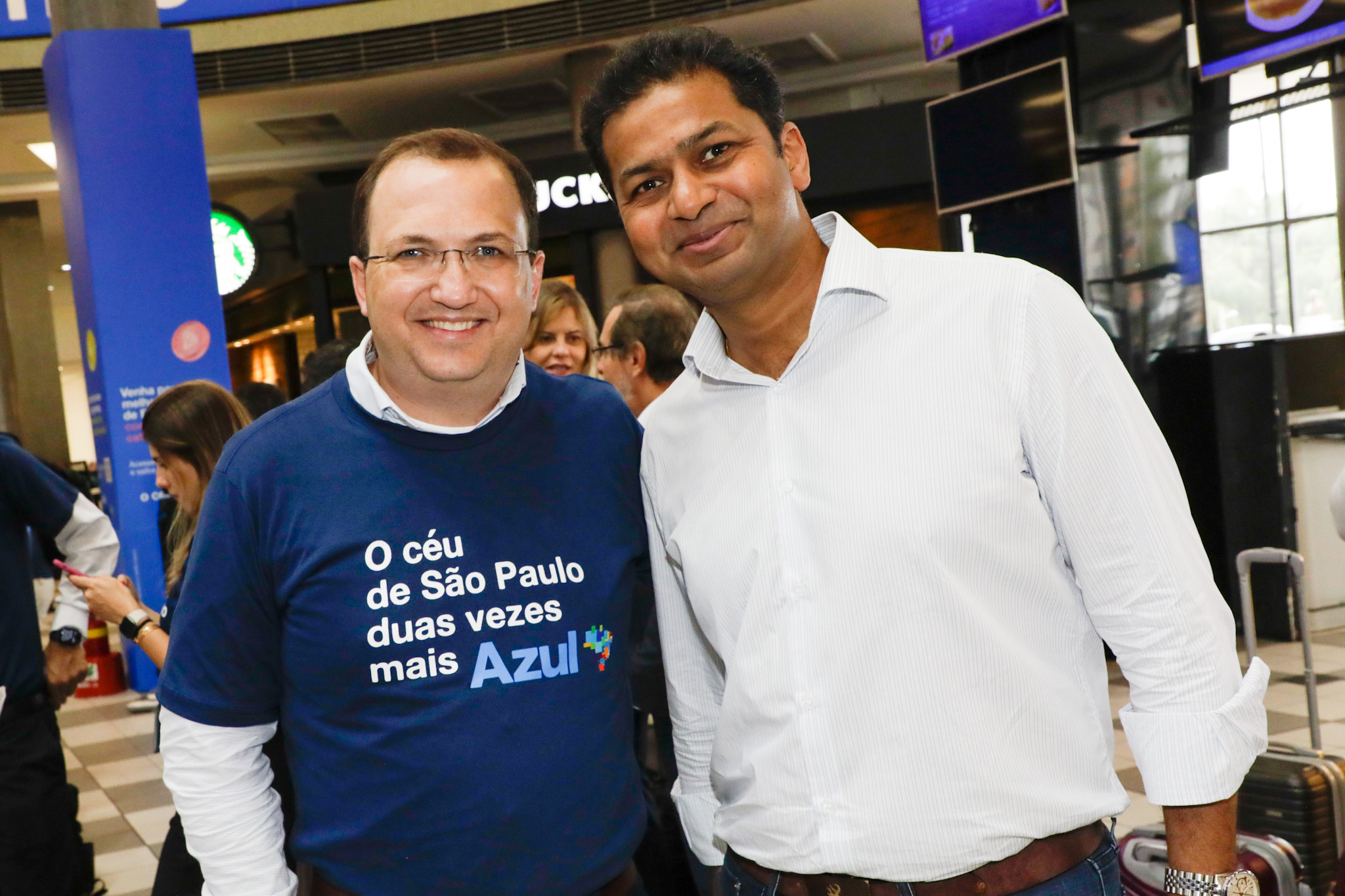 Anderson Serafim, da Azul e Srini Vatti, da Pross Anderson Serafim, da Azul e Srini Vatti, da Pross