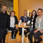 Cleiton Mendes, da Zurich Airports, Andreza Negrini, do BC Convention, Jerco Bacic, da Zurich, e Jaqueline Gil e Bruno Reis, da Embratur