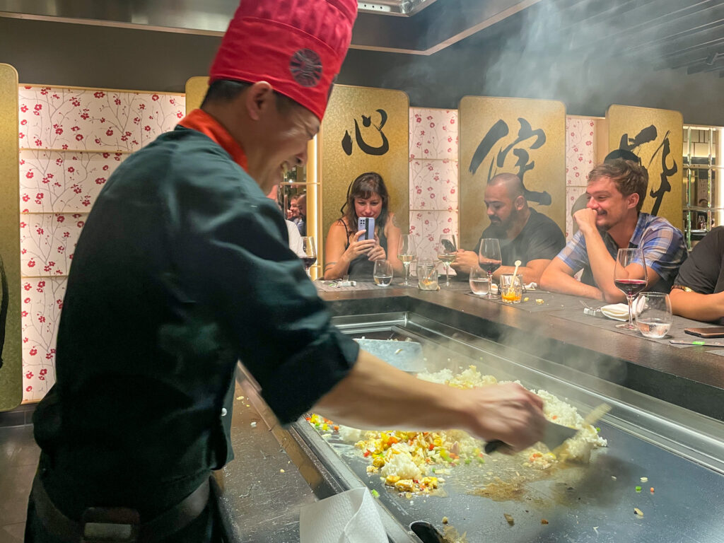 Experiência gastronômica no Teppanyaki