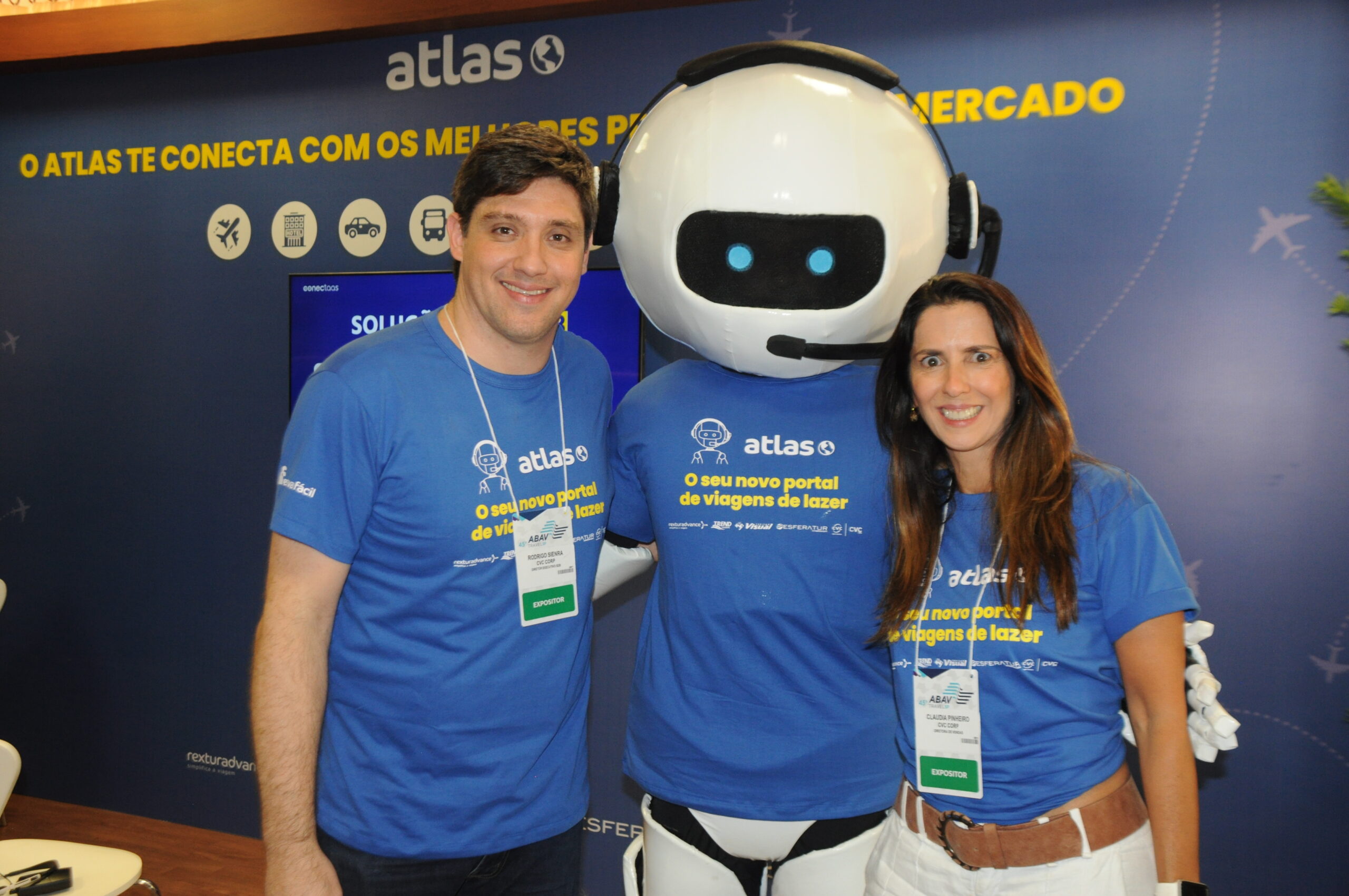 Rodrigo Sienra e Claudia Pinheiro, da CVC Corp Rodrigo Sienra e Claudia Pinheiro, da CVC Corp