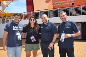 Equipe da Azul Viagens e da Disney acompanharam os agentes 