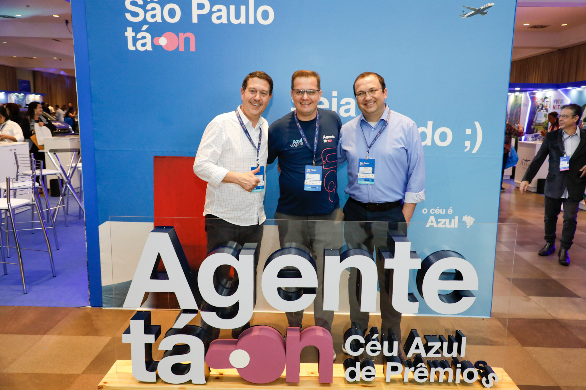 Daniel Bicudo, Kleber Sanches e Anderson Serafim, da Azul