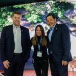 Daniela Maia, secretaria de turismo da cidade do Rio de Janeiro, entre Sérgio Ricardo, presidente da TurisRio, e Gustavo Tutuca, secretário de turismo do Rio de Janeiro