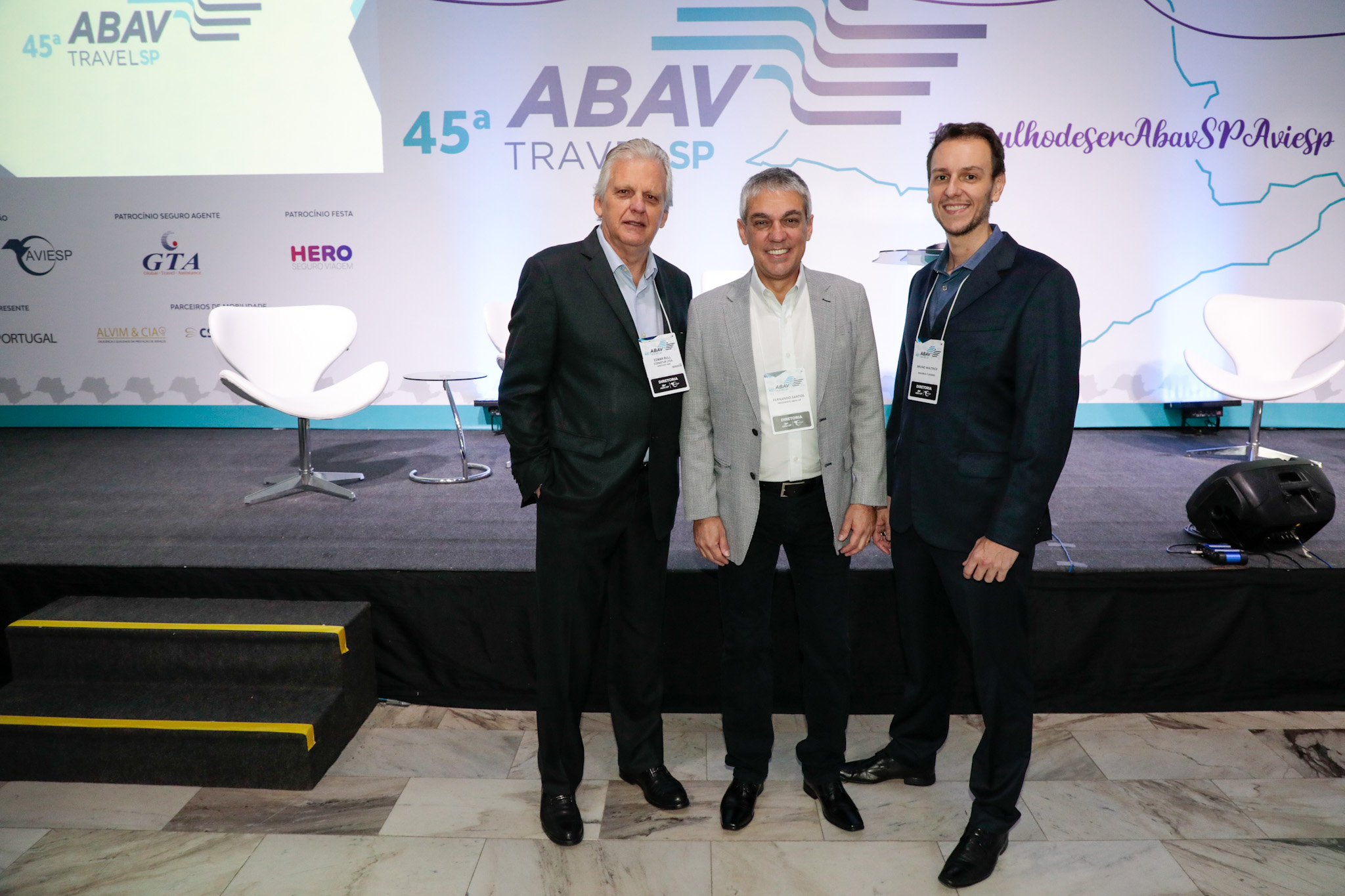 Edmar Bull, Fernando Santos e Bruno Waltrick Edmar Bull, Fernando Santos e Bruno Waltrick