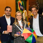 Eduardo Loyo, da Empetur, Daniela Carneiro, ministra do Turismo, e Daniel Coelho, secretário de Turismo de Pernambuco