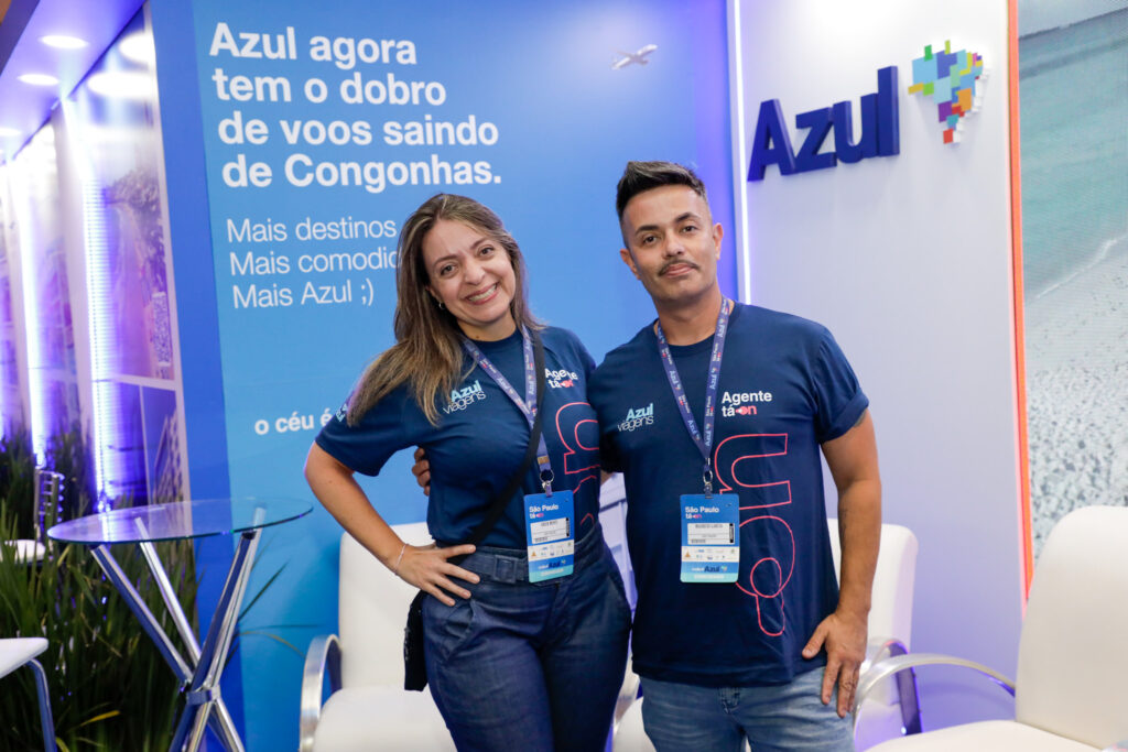 Erica Monte e Mauricio Garcia, da Azul Viagens