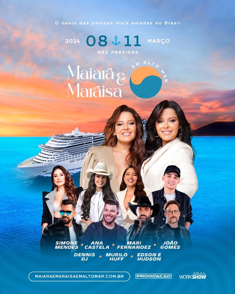 “Maiara e Maraisa em alto mar”