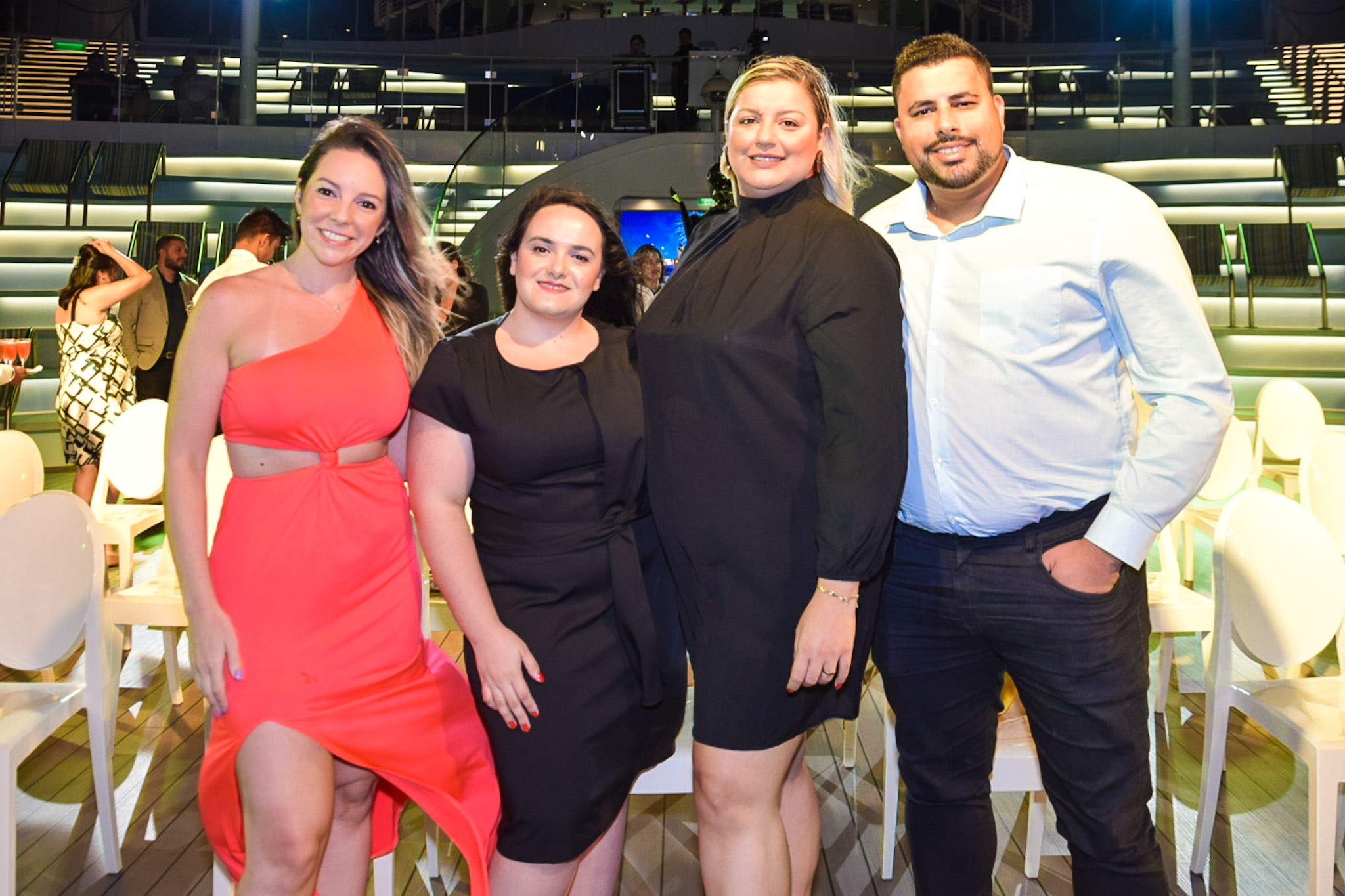 Fernanda Costa, da MB OperadoraIsabella Bernardo, da OrinterBárbara Miranda, Cruise Xperts e Breno Silva,da Cruise Xperts Fernanda Costa, da MB OperadoraIsabella Bernardo, da OrinterBárbara Miranda, Cruise Xperts e Breno Silva,da Cruise Xperts