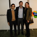 Gabriel Valentino e Aline Moretto, do Visite São Paulo, com Marcelo Freixo, presidente da Embratur Gabriel Valentino e Aline Moretto, do Visite São Paulo, com Marcelo Freixo, presidente da Embratur
