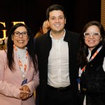 Gisele Lima, da Promo, Lucas Vieira, secretário adjunto do Pará, e Jaqueline Gil, da Embratur