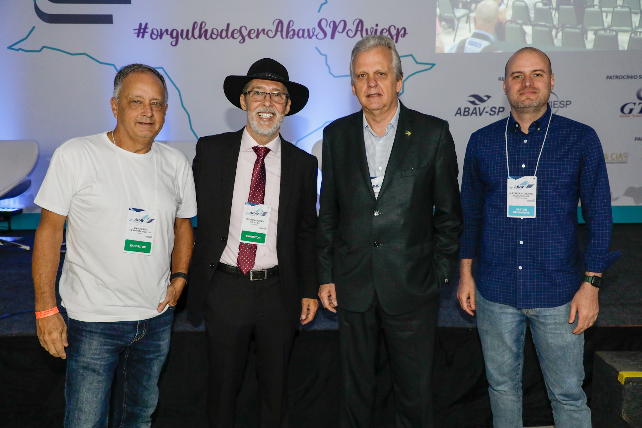 Glaucio Silva, Agi Network, Jackson Andrade, Wooba, Edmar Bull, da Copastur, e Alexandre Cordeiro, Travel Tech Hub Glaucio Silva, Agi Network, Jackson Andrade, Wooba, Edmar Bull, da Copastur, e Alexandre Cordeiro, Travel Tech Hub