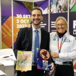 Gonzalo A. Páez, diretor da FIT, e Rosa Masgrau, do M&E