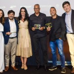 Cláudia Pinheiro e Rodrigo Sienra, da CVC Corp com parte dos Top Sellers premiados