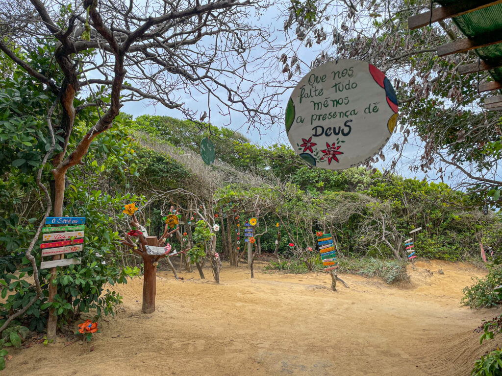 Entrada para o mirante Dedo de Deus