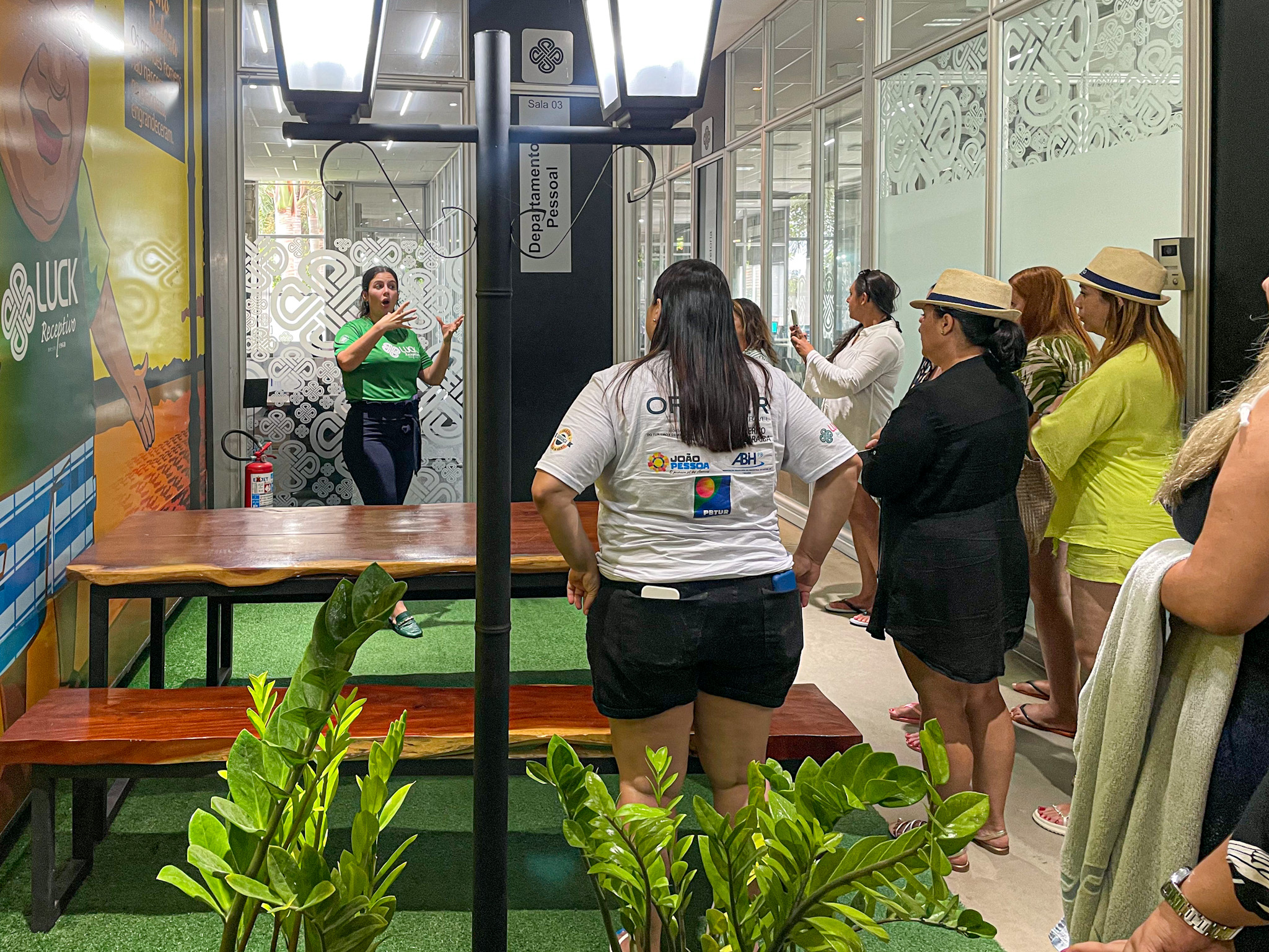 Visita na sede da Luck Paraíba Visita na sede da Luck Paraíba
