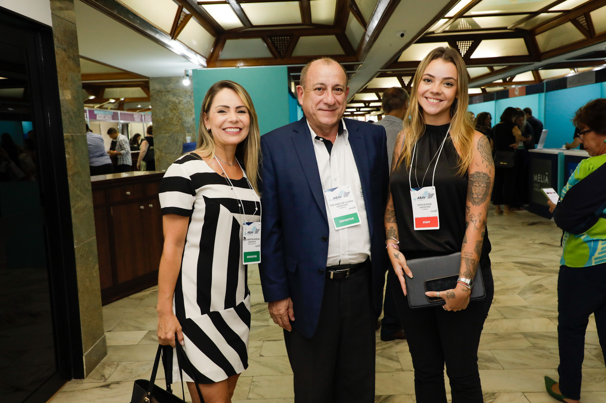 Keyla Moreira, Toni Sando e Sofia de Russi, da Unedestinos Keyla Moreira, Toni Sando e Sofia de Russi, da Unedestinos