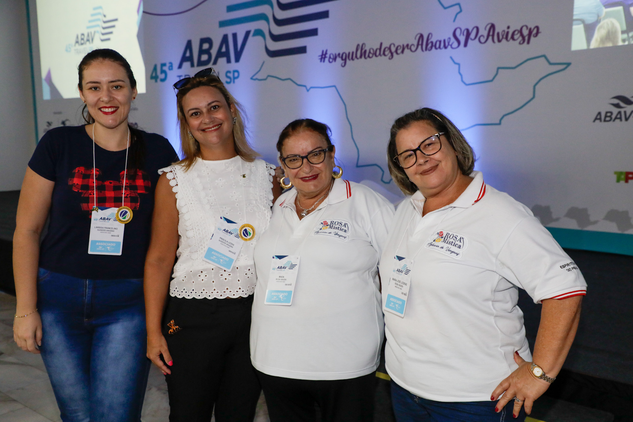 Larissa Francelino, Sudeste Viagens, Priscila Lessa, Sudeste Viagens, Mada Rosa, Rosa Viagens, e Maria Jose, Rosa viagens Larissa Francelino, Sudeste Viagens, Priscila Lessa, Sudeste Viagens, Mada Rosa, Rosa Viagens, e Maria Jose, Rosa viagens