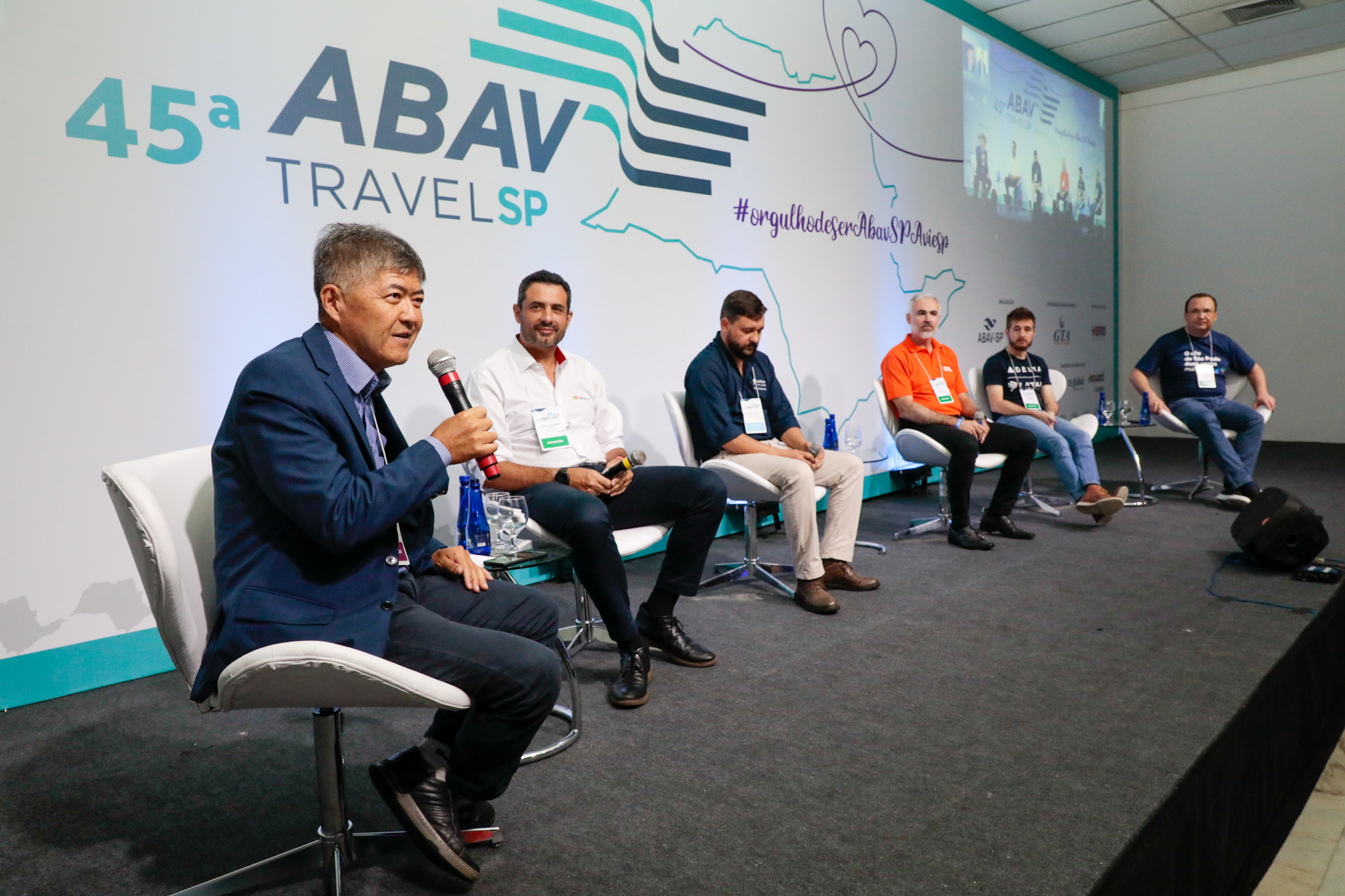 Painel das aéreas com Abracorp Painel das aéreas com Abracorp