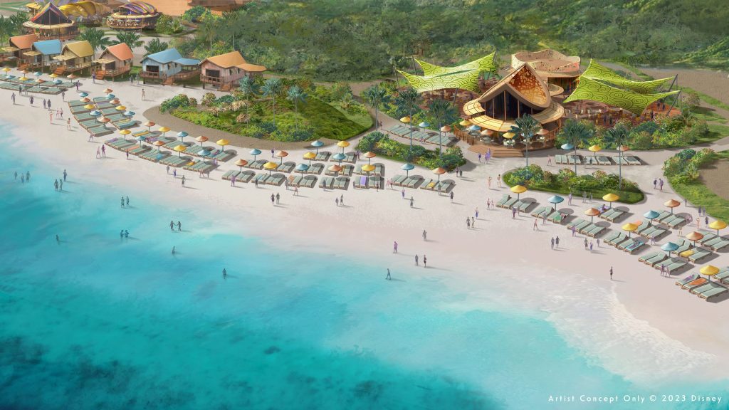 Lighthouse Point Adult Beach 1 Disney Cruise Line inaugura nova ilha privativa nas Bahamas em 2024