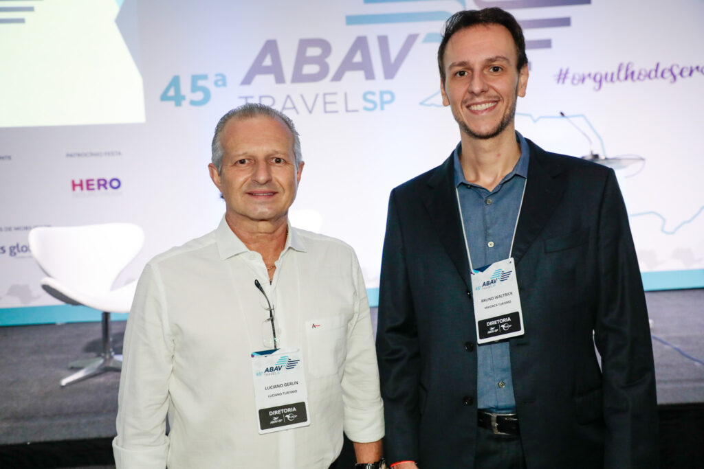 Luciano Gerlin, Luciano Turismo, e Bruno Waltrick, da Abav-SP:Aviesp