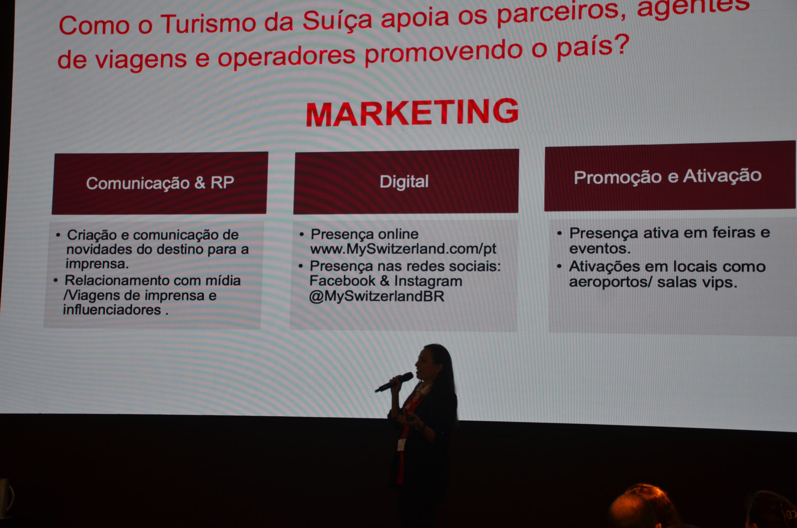 Natalia Leal realizou uma apresentação sobre como o destino tem apoiado os parceiros, agentes e operadores brasileiros Natalia Leal realizou uma apresentação sobre como o destino tem apoiado os parceiros, agentes e operadores brasileiros
