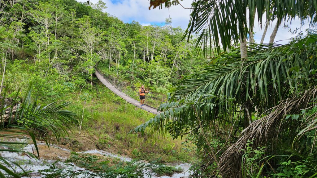 Pontes pênseis para travessia de rios