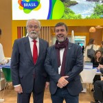 Roberto Jaguaribe, embaixador do Brasil na Alemanha, e Marcelo Freixo, presidente da Embratur