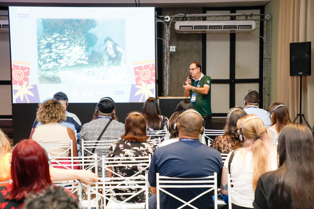 Rodrigo Carvalho, da Luck Receptivo, durante capacitação