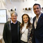 Nestor Tissot, prefeito de Gramado, Rosa Helena Volk, secretária de Turismo de Gramado, e Carlos Antunes, da TAP